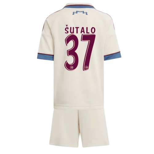 Dres Ajax Josip Sutalo #37 Rezervni za djecu 2025-26 Kratak Rukav (+ kratke hlače)